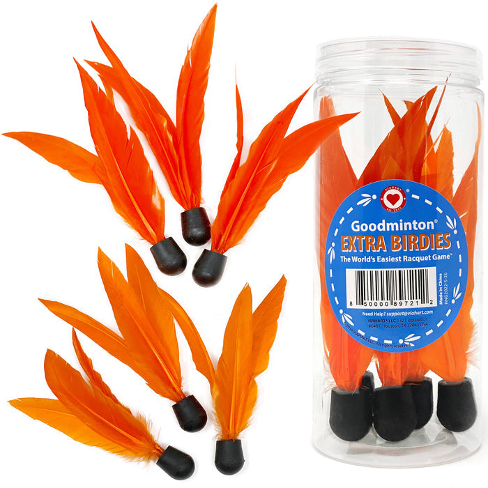 VIAHART Toy Co. - Goodminton |The World's Easiest Racquet Game 6 Extra Birdies