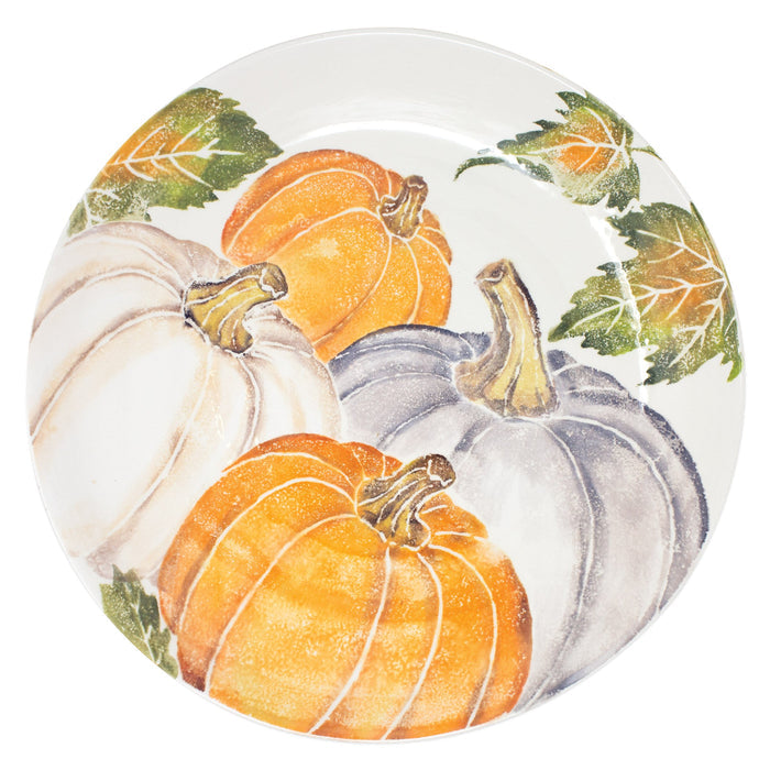 VIETRI: Pumpkins Large Serving Bowl w/ Assorted Pumpkins - Artistica.com
