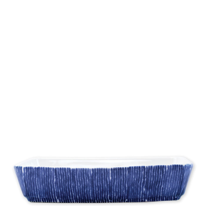 VIETRI: Santorini Stripe Rectangular Baker - Artistica.com