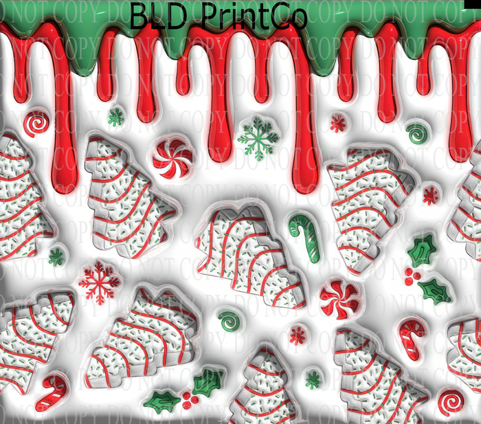 W882 Christmas Tree cake