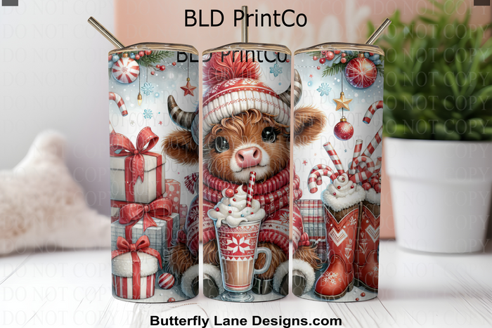 W883 Holiday highland cow