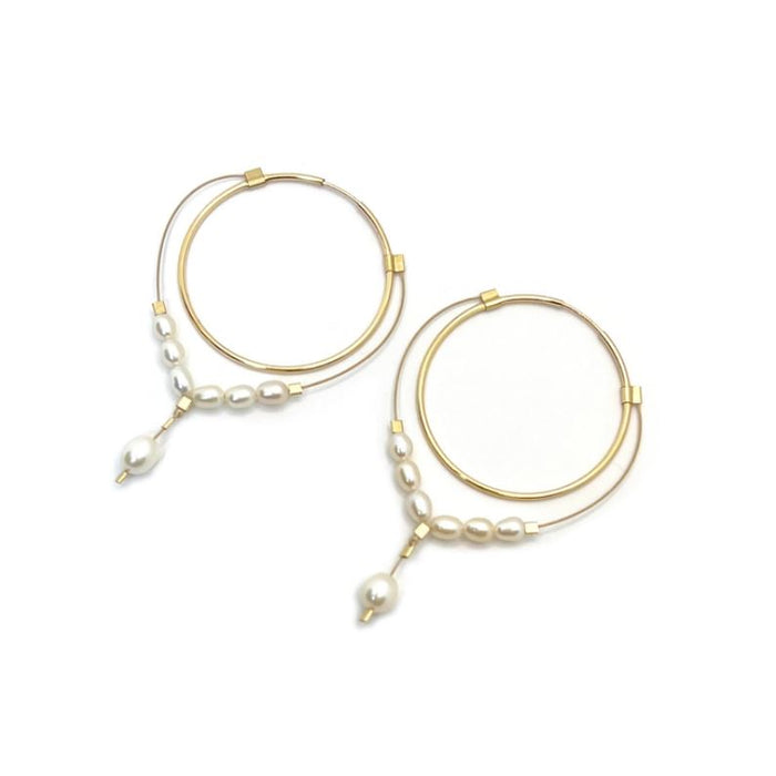 Waterdrop Hoop Earrings by MPR Jewelry