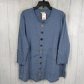 XL button down 3/4 slv top